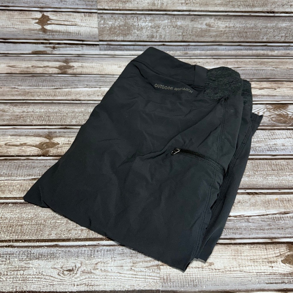 Outdoor Research Capris Women 12 Black Hiking Stretch Lightweight Pockets